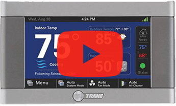 Example of a SMART Trane Home thermostat